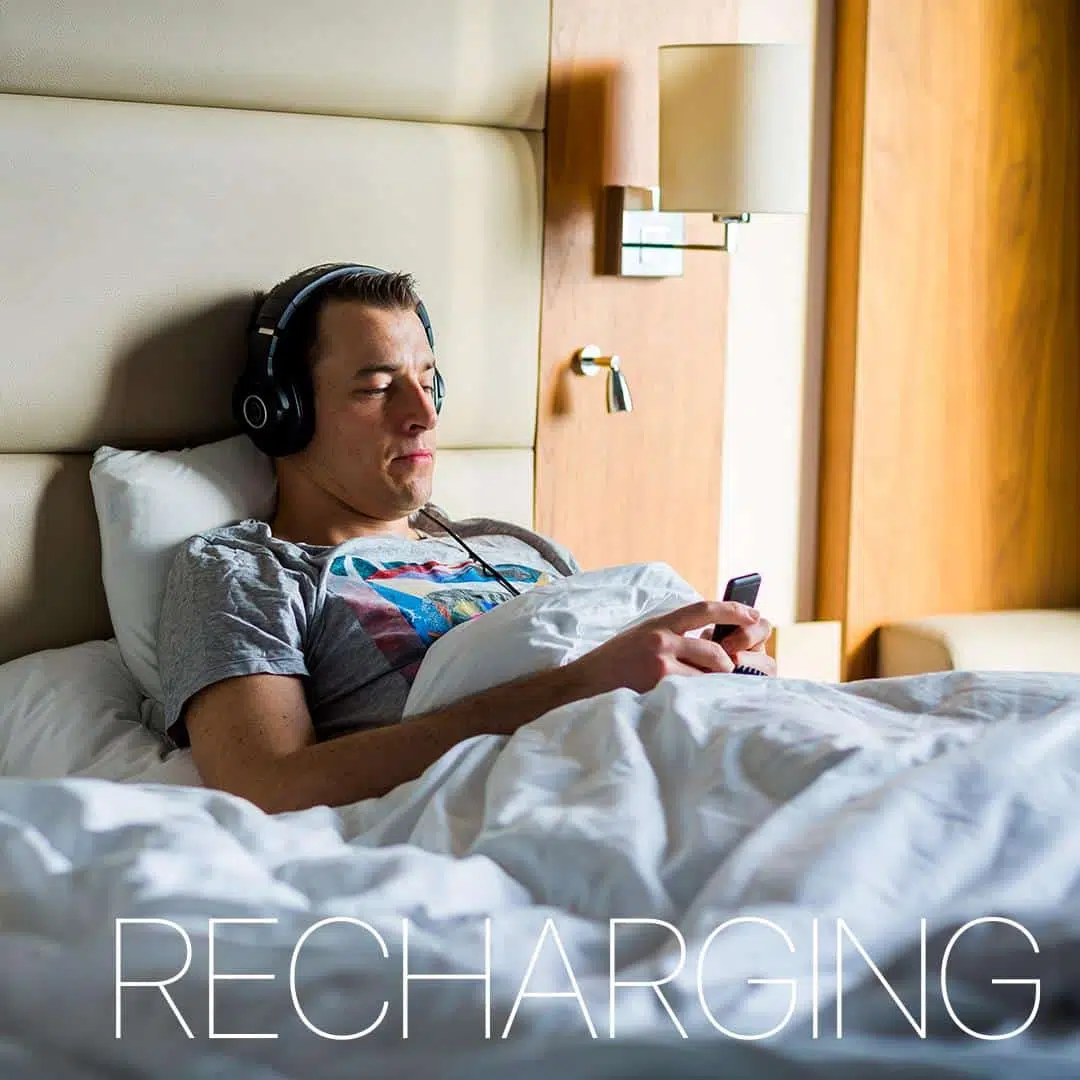 Weltmeister Dominik Klein powernap mit Schallpause