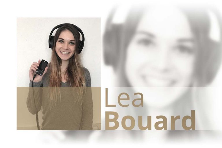 Lea-Bouard Olympionikin Lea Bouard nutzt Schallpause